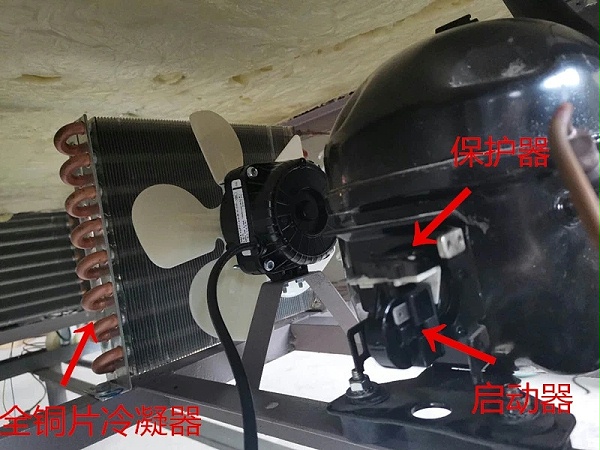 吉远冰棺压缩机和散热器